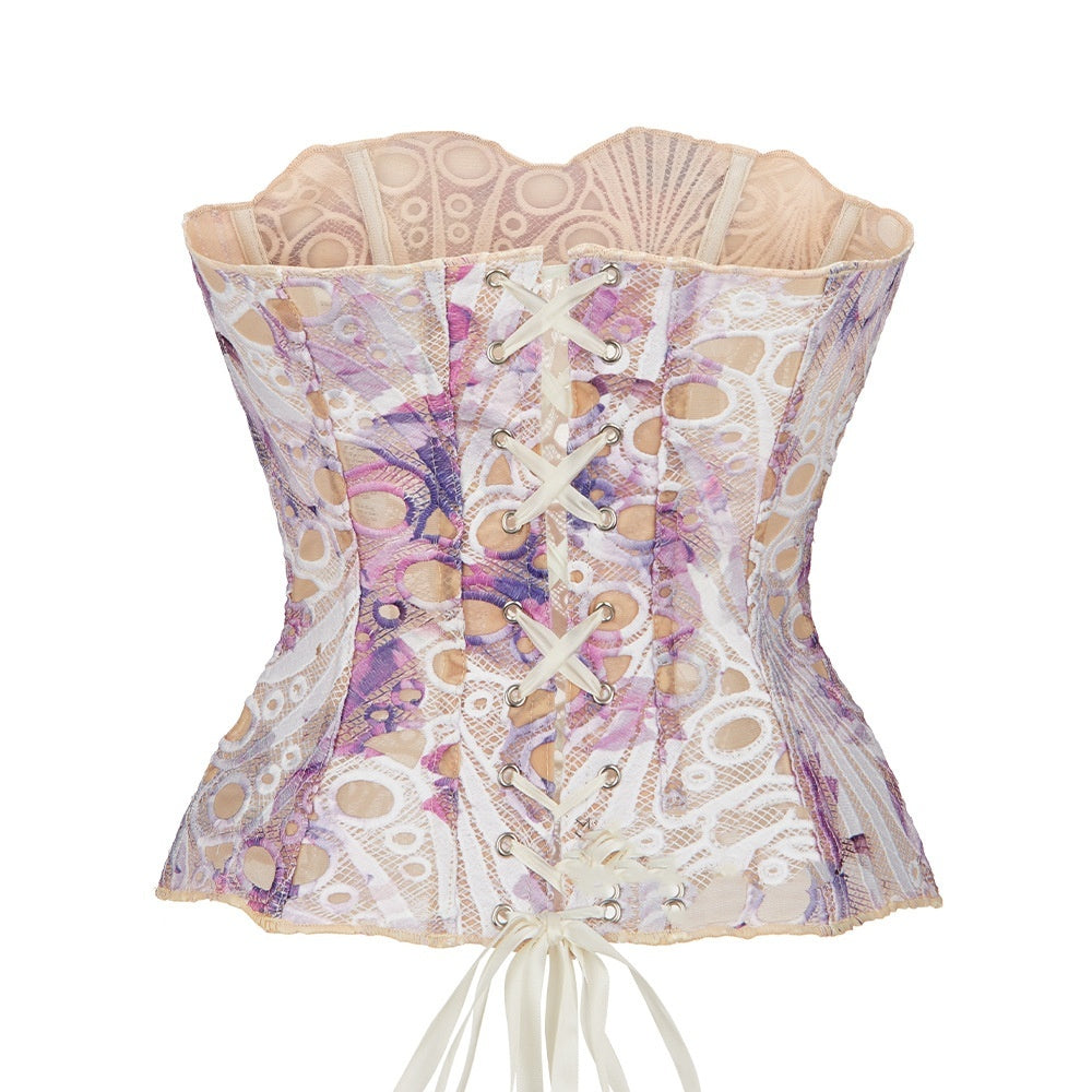 Amethyst Lace Court Corset
