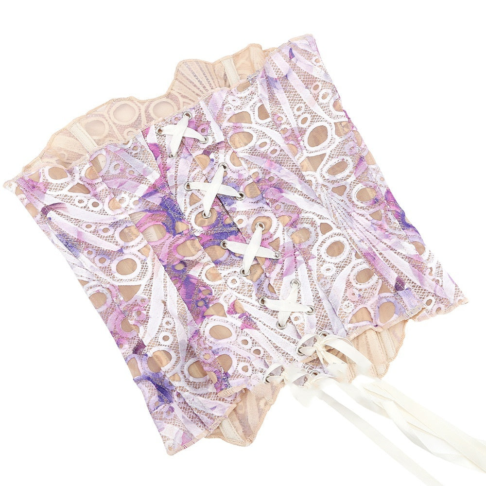 Amethyst Lace Court Corset